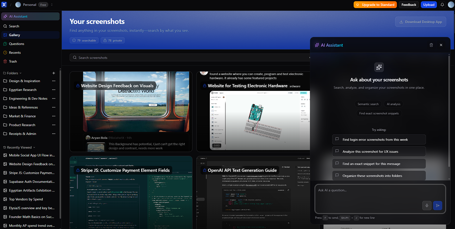 Chat dialog open over library