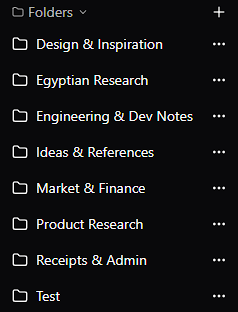 Folder card with contents and three-dot menu – add screenshot